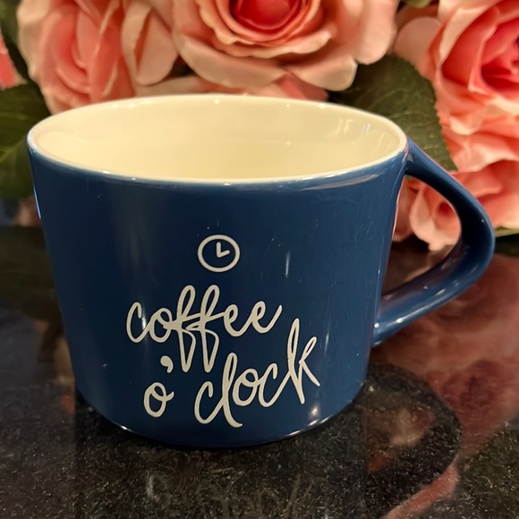 Coffee Mug - Porcelain - "coffee o'clock" - Picture 1 of 7